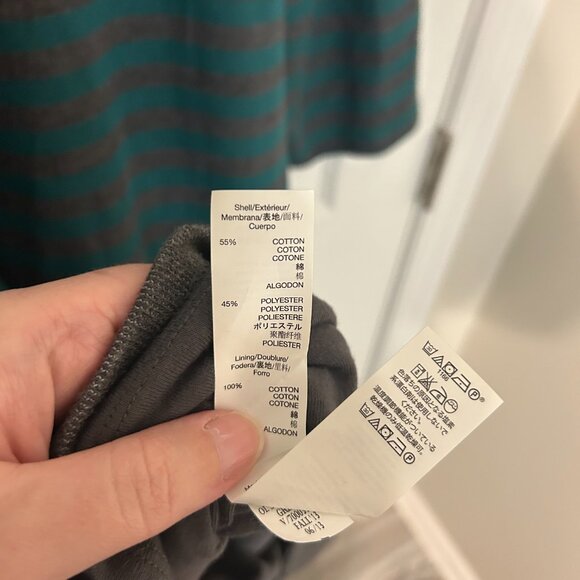 Gap‎ Striped Cotton Blend Sweater Dress, XXL - Picture 6 of 6